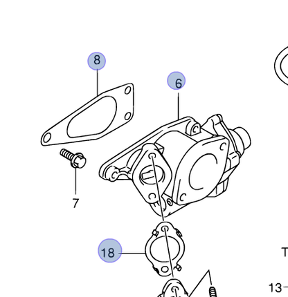NEW Genuine Suzuki GRAND VITARA GV 2005-2015 1.9D EGR Valve + 2x Gaskets