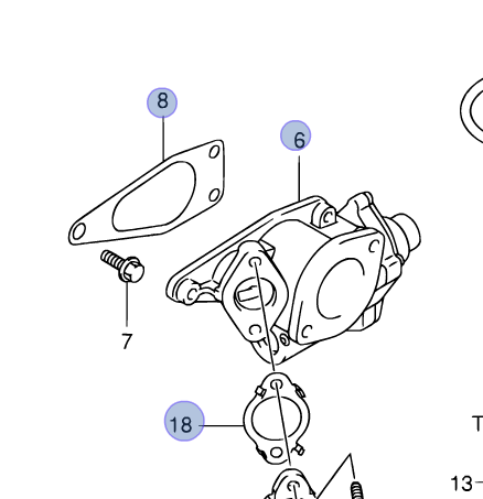 Genuine Suzuki GRAND VITARA GV 2005-2015 1.9D EGR Valve Turbo 18111-67JG5-LCP