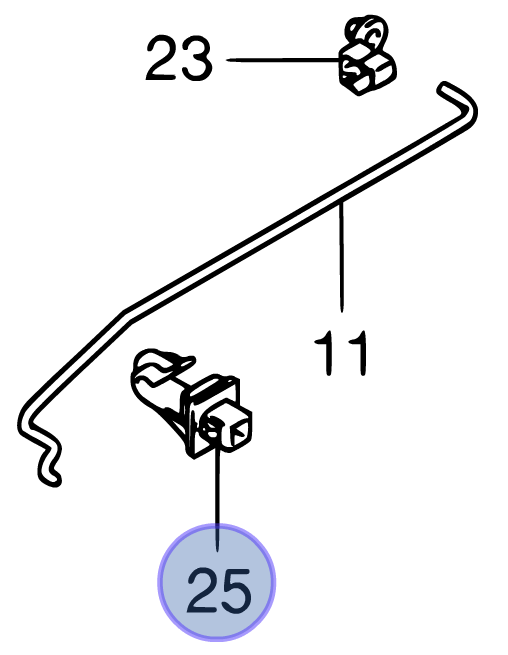 NEW Genuine Suzuki JIMNY Bonnet Rod Stay Clip Linkage Holder 09403-07407