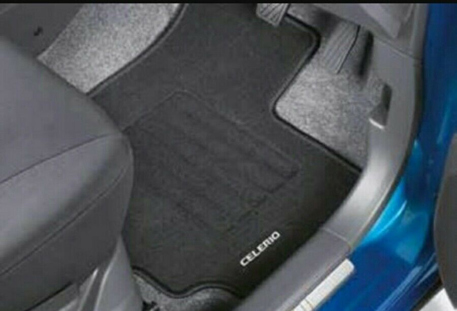 BRAND NEW Genuine Suzuki CELERIO 4x Deluxe Carpet Mats Black w/ Logo Embroidered