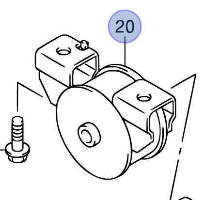 NEW Genuine Suzuki ALTO 2002-2006 1.0 REAR ENGINE MOUNT MOUNTING 11710M79F70