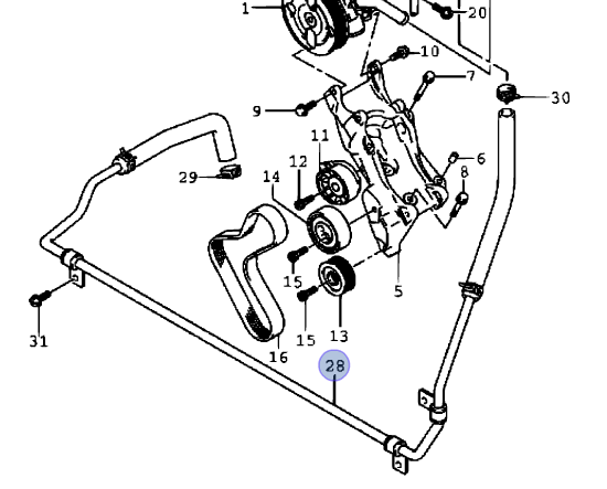 NEW Genuin Suzuki GRAND VITARA GV 1998-05 POWER STEERING RETURN PIPE 49220-65D40