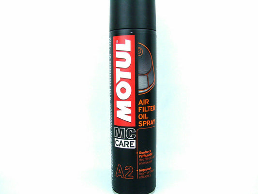 NEW Motul Motorcycle A2 AIR FILTER OIL 400ml Spray Lubricant Care Aerosol 450128