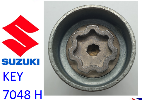 NEW Genuine Suzuki 7048 Locking Wheel Bolt KEY Head 990E0-07048