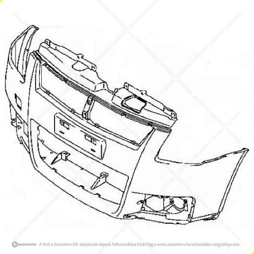 NEW Genuine Suzuki SWIFT SPORT 2005-2010 Front BUMPER Cover PRIMED 71711-57K10-799