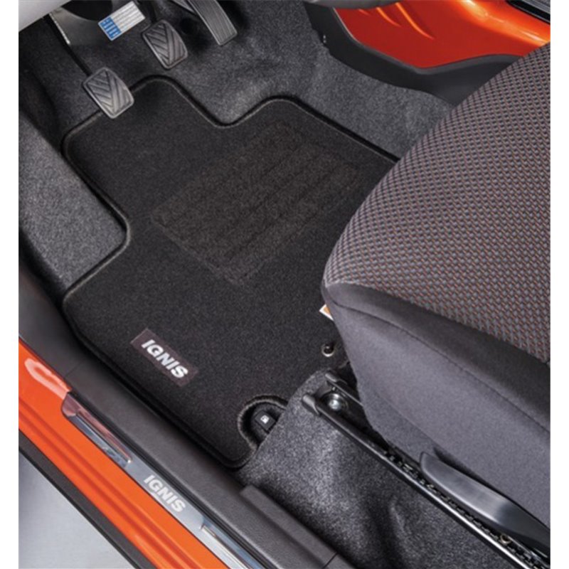 NEW Genuine Suzuki IGNIS 4x Eco Carpet Mats Set Black w/ Logo LEFT HAND DRIVE 75901-62RA1