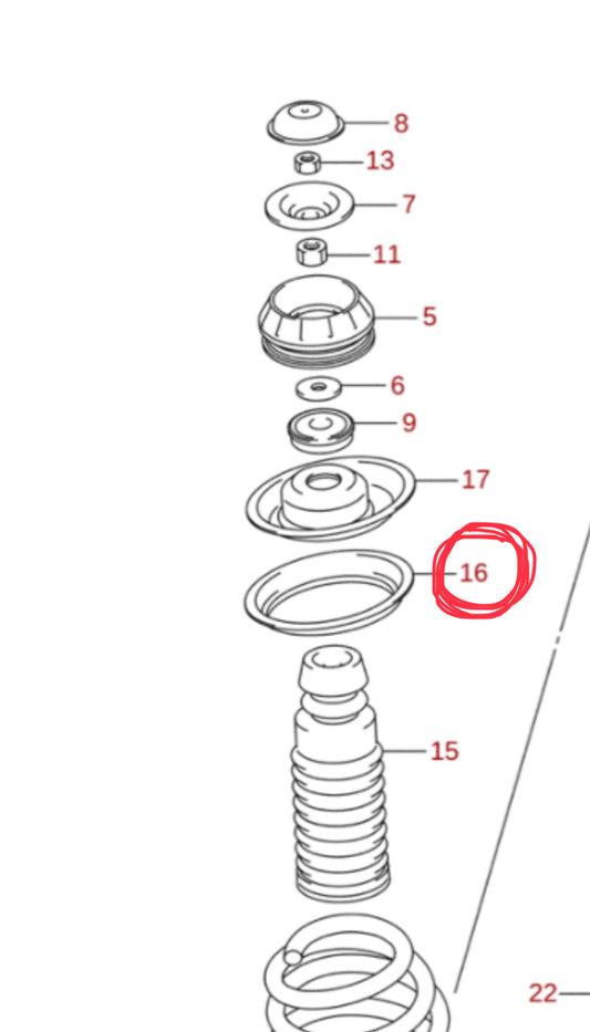 NEW Genuine Suzuki CELERIO Suspension Strut Top SEAT 41211-84M00