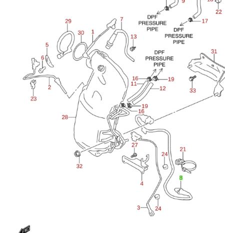 NEW BOSCH O2 Oxygen Lambda Sensor SUZUKI VITARA after DPF 0281004484