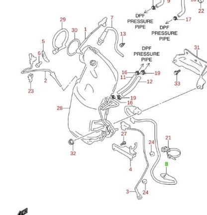 NEW BOSCH O2 Oxygen Lambda Sensor SUZUKI VITARA after DPF 0281004484