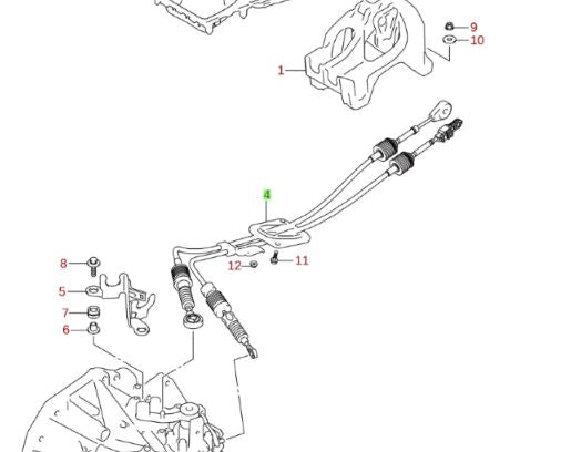 NEW Genuine Suzuki Baleno Gear Cables 1.0 PETROL 28300M50R02
