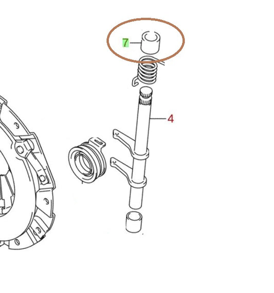 NEW Genuine Suzuki ALTO 1.0 Clutch Release Fork UPPER BUSH 23264M60B20