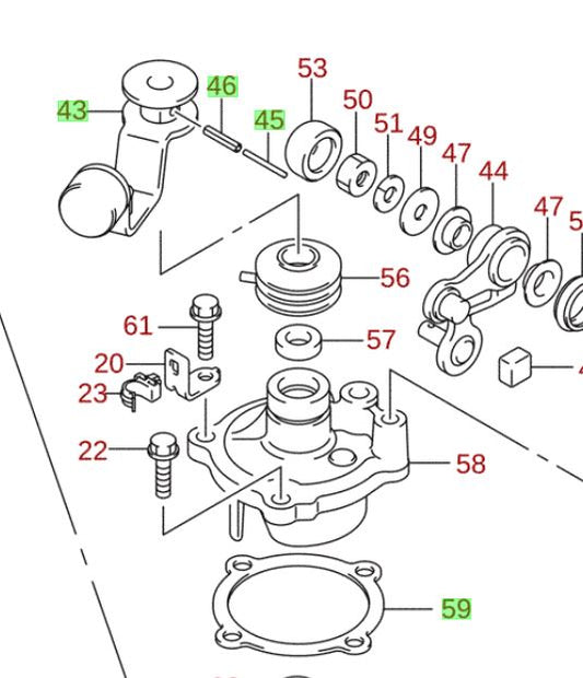 NEW Genuine Suzuki SPLASH Shift Cable Lever with Pins and Gasket
