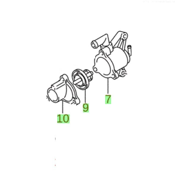 NEW Genuine Suzuki SX4 1.6 Cooling Thermostat and Housing