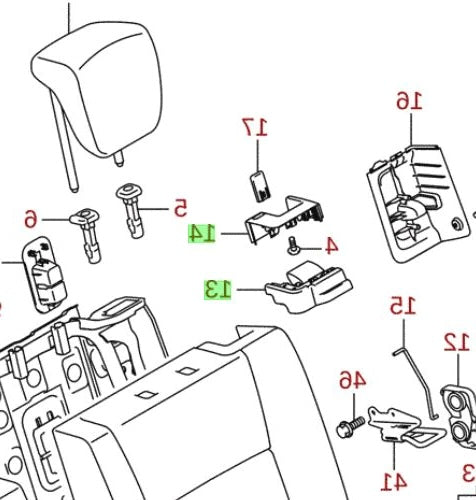 NEW Genuine Suzuki VITARA 2015-2023 Rear Seat Back RELEASE LEVER & COVER LEFT