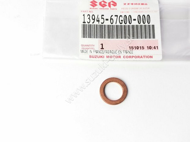 2x NEW Genuine Suzuki GV Grand Vitara 2.0D TURBO OIL FEED PIPE COPPER WASHERS 13945-67G00