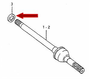 NEW Genuine Suzuki Jimny Front HALF SHAFT Seal Swivel joint hub 09283-26016