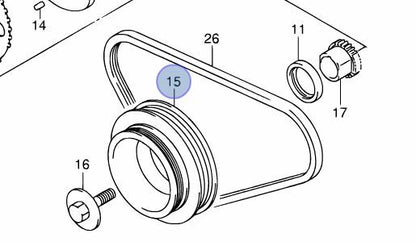 NEW Genuine Suzuki Jimny Crankshaft Crank Pulley Dual Rib Aux Belt 12610-80A01