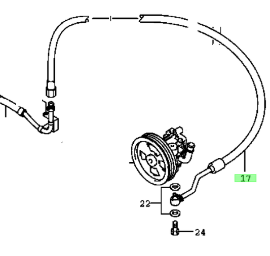 NEW Genuine Suzuki GV Grand Vitara 1.6 POWER STEERING PIPE Metal 49230-65D00