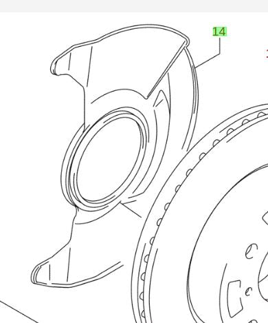 1x NEW Genuine Suzuki IGNIS SPORT Front Brake Disc Back Cover Plate 55321-60B40