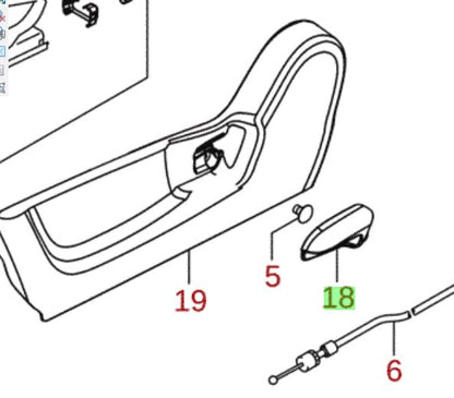 NEW Genuine Suzuki SWIFT 2011-16 LEFT Seat Tilt Recline Handle 85711-65JA0-S1S