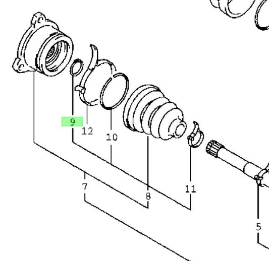 NEW Genuine Suzuki GRAND VITARA GV 2.0 Driveshaft Gearbox SNAP RING 44111-60A00