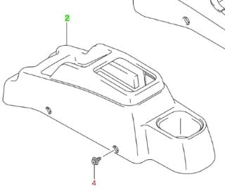 NEW Genuine Suzuki JIMNY 2005-2015 Centre Console Trim & Cup Holder 75810-76J00-P4Z